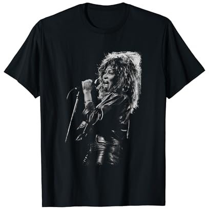 Tina Turner Singing Live B&W By Stephen Wright T-Shirt