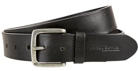 camel active Herren Gürtel aus echtem Leder Schwarz, menswear-L