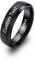 MeMeDIY Personalisierte Edelstahl Ringe Ehering mit Eingraviertem Namen Datum und Text Paarringe/Drehbare Ringe für Herren/Verlobungsringe für Verlobte/Freund-Style D3-6#