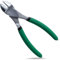 INJOYTEC Pinze a testa grande diagonale cromata, 17,8 cm, taglio diagonale, pinze multiuso con testa angolata, pinze da taglio resistenti per tagliare la maggior parte dei fili induriti e lavori