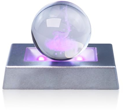 Base de luz LED, base de luz LED con cable USB Base de luz con degradado de color, base de pantalla LED Soporte iluminado multicolor para cristal láser 3D (astillas)