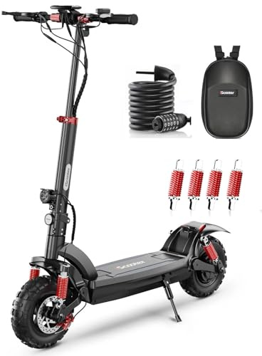 iScooter 45-60KM Range Off-road Electric Scooter,10-11 Tires iX Series Fast Electric Scooter for Adult, Large Capacity Battery, Multiple Speed Modes,4 Shock Suspension Fast E-Scooter