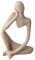 Dewocke Denker Statue Resin Abstrakt Statue Kunst Skulptur Figuren Mini Harz Denker Modern Deko Ästhetische Skulpturen Ornamente für Zuhause Wohnzimmer Desktop Bücherregal Schlafzimmer Büro Dekoration