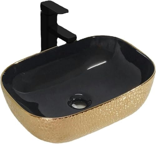 Lavabo de salle de bain en céramique de luxe léger à usage unique lavabo artistique