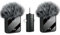Kalastussaari Wireless Microphones, 3 IN 1 Lavalier Microphone with Noise Cancellation 3.5 mm Mini Microphone 2 Pack Mini LED Display Mic for Interview, ASMR, Video and Podcasting