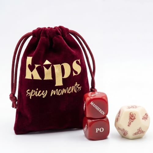 kips Spicy Moments | Würfelspiel für Paare | Romantisches Geschenk für Partner | Valentinstag & Jahrestag | Date Night