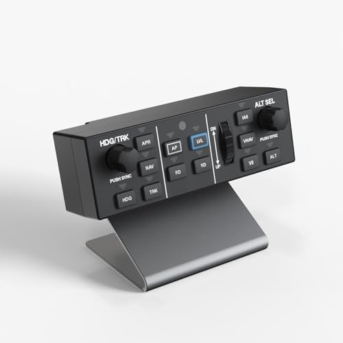 WINGFLEXSIM Simulatore di volo, pannello digitale per pilota di auto per aeronautica generale, per abitacolo domestico e configurazione desktop, controllo di simulazione di volo PC, sensazione
