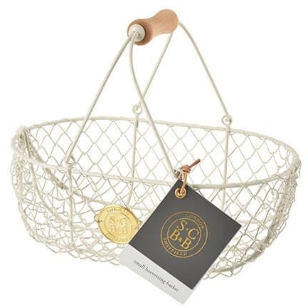 Burgon & Ball Sophie Conran Harvest Basket, Small, Buttermilk