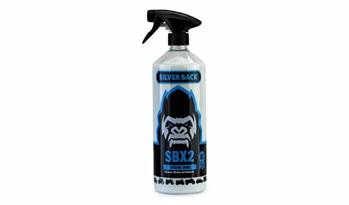 SILVERBACK Bike & Vehicle Silky Milk Protect & Shine Polish in Spray Bottle - Biodegradable, High Gloss Bicycle Protective Polisher for Plastics & Vinyl - UK Manufactured - 1 Litre