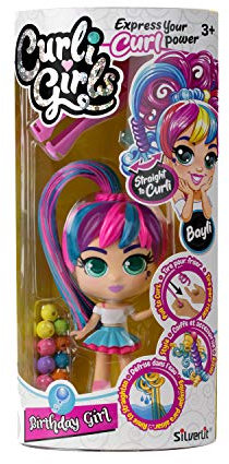 CURLIGIRLS - 82092 - Single Pack - Charli Puppe - Magisches Haar für endlose Frisuren - Mädchen Spielzeug - Frisierpuppe - Zubehör enthalten - Sammlerpuppen - 15 cm Puppe - ab 5 Jahre