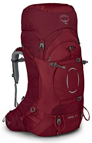 Osprey Ariel 65 Trekkingrucksack für Frauen Claret Red - XS/S