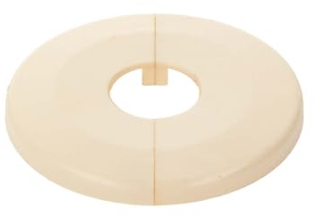 tecuro Scharnierrosette Ø 22 mm x Ø 65 mm x 6,5 mm - Kunststoff ABS weiß