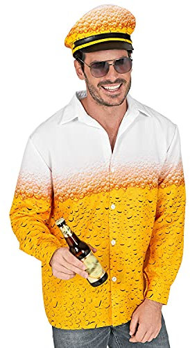 W WIDMANN MILANO Party Fashion - Traje de cervecero, camisa y gorra, fiesta popular, fiesta de la cerveza, festival, disfraces de carnaval