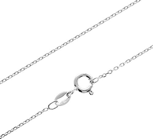 SilverAmber Jewellery UK - Sterling Silber 36-62 cm Zarte italienische Bordsteinkante und andere Halsketten
