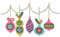 Sizzix Sizzx Thinlits Stanzschablonen 18PK Funky Christbaumkugeln von Jennifer Ogborn | 665949 | Kapitel 3 2022, Kunststoff, Multicolour, One Size