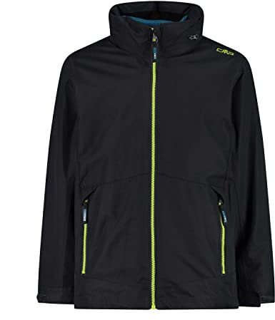 CMP - Kid Jacket Fix Hood Detachble Inn.Jacket, Boy, Antracite-Deep Lake, 116