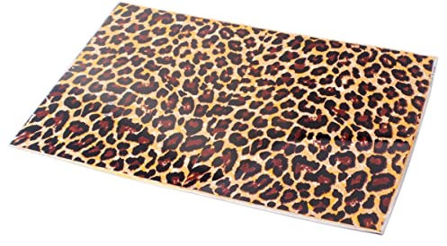 MILISTEN Schlagbrettmaterial Mit Leopardenmuster 44 X 29 Cm Selbstklebende Folie Für Gitarre Akustisches Schlagbrett Blanko