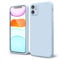 oakxco for iPhone 11 Phone Case Liquid Silicone, Thin Slim Soft Rubber TPU Plain Smooth Gel Cover for Women Girl Aesthetic, Matte Solid Protective & Shockproof Bumper Grip, Aqua Sky Baby Light Blue