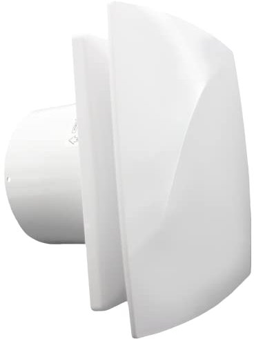 VENTS LUNA 100 mm Silent Designer Extractor Fan with Pull Cord Switch & Timer for Bathroom Shower Kitchen Powerful Ventilation Moist Humidity Control Ceiling Wall Mounted Exhaust 4 inch