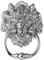 SEWOART Antique Silver Tone Lion Head Door Knocker Elegant Door Pull Ring for Front Door Vintage Cabinet Handle Unique Decorative Door Knobs