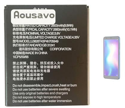 Aousavo Li3826T43P4h705949 - Batteria di ricambio compatibile con ZTE Blade A5 2019