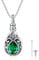 XIXLES Tree of Life Urn Necklace Teardrop Ashes Jewellery 925 Sterling Silver Urn Necklaces for Ashes Cremation Jewellery for Women Men Memorial Gifts for Human Ashes (5-Emerld birthstone)