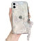NITITOP Kompatibel mit iPhone 11 Hülle Niedlicher klarer 3D-Schmetterling mit Blume Floral Pearl Glitter für Mädchen Frauen Frauen Weiche TPU Stoßfeste Girly Schutzhülle - Schmetterling