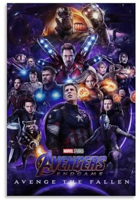 XXueMei V3Movie-Poster, Motiv: Avengers Endgame (2019), Vintage-Poster, dekorative Malerei, Leinwand, Wandposter und Kunstdrucke, moderne Heimdekoration, Poster, 30 x 45 cm, ungerahmter Stil