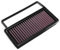 DNA Filtro dell'aria ad alte prestazioni compatibile per Abarth 500 1.4 T-Jet (08-24) con guarnizione EVA, efficienza di filtraggio 98-99% e flusso d'aria aumentato del 19,30% PN: P-AB14S24-01