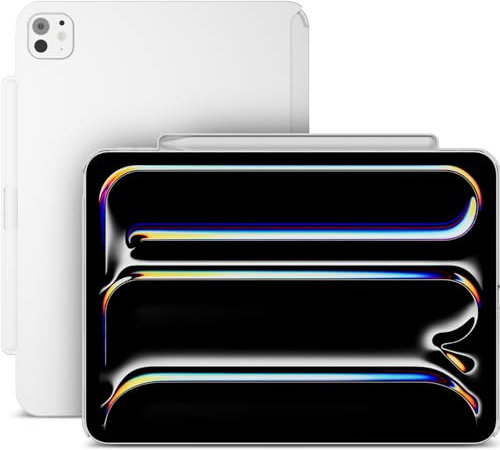 SWITCHEASY CoverBuddy Lite for 2024 iPad Pro 11 - iPad Case Compatible with Magic Keyboard, Apple Pencil Holder - White