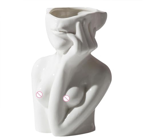Weibliche Körpervase Keramik Vase Deko Körper Blumenvase Dekorative Vase Tischvase Kunstvase Für Modernes Minimalistisches, Boho-Heimdekoration