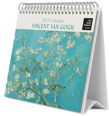 Grupo Erik Kalender 2025 Tischkalender Van Gogh Museum Kalender 2025 Familienplaner Tischkalender 2025 zum Aufstellen 20 x 17 cm Jahreskalender 2025