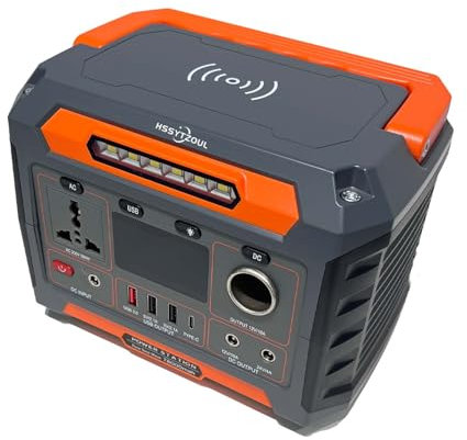 HSSYTZOUL Central Eléctrica Portátil 288WH Generador Solar 300 Watt con Salida De Onda Senoidal Pura para Almacenar Baterías De Energía De Emergencia para Acampar, Viajar