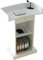 YHDMBBSHNB Podiumstisch, Podium Ständer Holz, Mit Schublade, Präsentationspult, Stehpult for Kirche, Schule oder Universität(White)