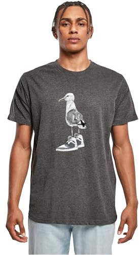 Mister Tee Herren Seagull Sneakers Tee Charcoal, S