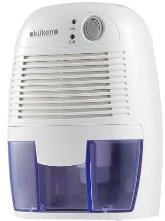 Deshumidificador 23W, 250ml/día, compacto, eficiente; ideal para reducir la humedad y prevenir moho y malos olores.