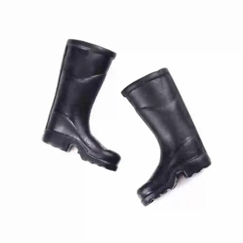 Miniatur-Gummistiefel, 1/12, Schwarz, 2 Stück