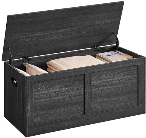 VASAGLE Storage Chest with 2 Safety Hinges, 15.7 x 39.4 x 18.3 Inches