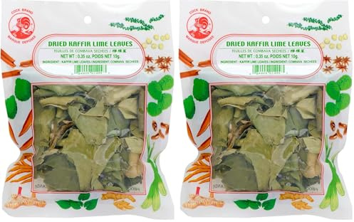 Cock, Foglie di lime Kaffir essiccate, 10 gr (Confezione da 2)