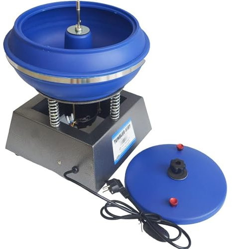 ylpddmm lucidatrice per Gioielli da 120W, lucidatrice a Manicotto, lucidatrice a Vibrazione a buratto,polisseuse Vibrante à Tambour per Gioielli Metalli Buratto Rotativo