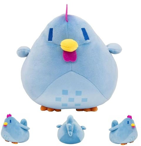 Stardew Valley Chicken Plush,Huhn Kissen Plüsch,Stardew-Valley Game Huhn aus Plüsch,süßes Fettes Huhn-Stoffspielzeug für Sofa-Heimdekoration,Niedliche Plüschkissen für Jungen und Mädchen