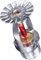 1/2 Inch Pendent Type Sprinkler Feuer Sprinklerkopf Feuersprinklerkopf Fire Sprinkler Head 68 ℃/155 ℉ Feuersprinkler für Zuhause