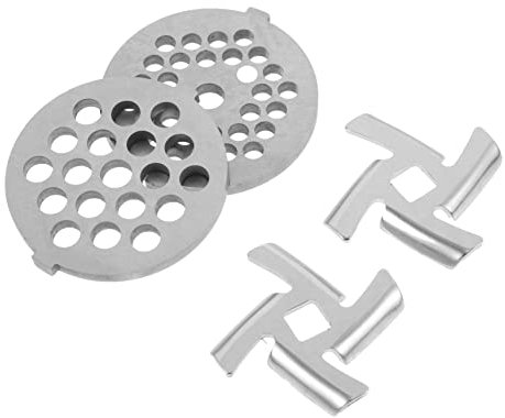 UTHCLO 4 Pièces Hachoir À Viande Accessoires Lames Attendrisseur Outil Mélangeur Mélangeur Machine À Saucisses Flipper Bin Électrique Qualité Poussoir Batteur Sur Socle Remplisseur De