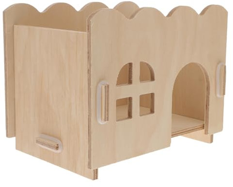 Hemobllo 1stück Hamsterhaus Weißes Versteck Für Kleintiere Langlebig Und Atmungsaktiv Für Hamster Mäuse Und Andere Kleine Haustiere