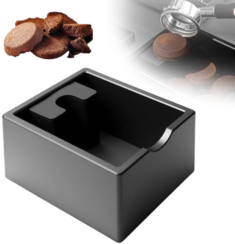 PORFOYO Abklopfbehälter Für Siebträger, Abschlagbehälter Für Siebträger, Kaffeesatz Abschlagbehälter, Knock Box, Reinigungsfreundlich, Für Home Restaurant Cafe