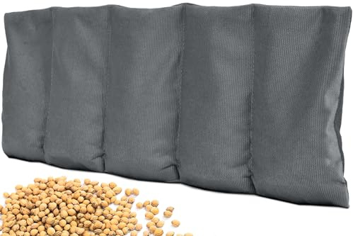 Amilian Kirschkernkissen 55x20 cm – Wärmekissen & Kältekissen mit 100% Kirschkerne – Körnerkissen für Mikrowelle – ideal für Nacken, Schulter, Rücken & Bauch - Nebelklang
