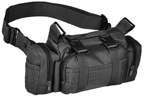 GENILU Taktischer Militär-Rucksack, 60 l, großes Fassungsvermögen, Armee-Rucksack mit abnehmbaren Molle-Taschen für Damen und Herren, Schwarz / Camouflage, Größe L