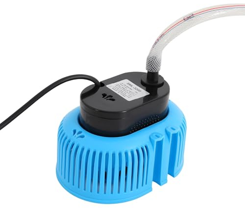 Pompa di copertura per piscina, 3000 l/h, 75 W, con tubo da 5 m e cavo da 7,5 m, IPX8, impermeabile, con protezione contro il funzionamento a secco, per piscina, stagno, fontana, acquario