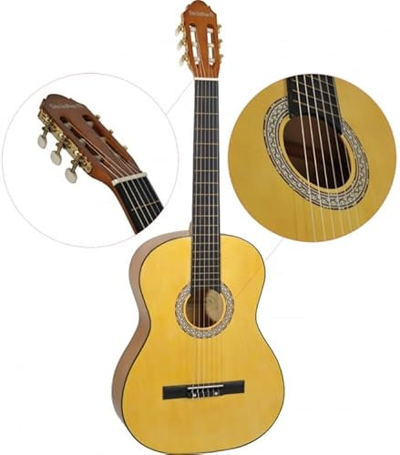 Steinbach 4/4 Konzertgitarre mit Lindendecke cremegelb getönt