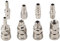 Raccordi Rapidi Pneumatici, Akozon Pneumatico Raccordo Rapido 8 Pz 1/4 Tubo dell'aria Pneumatico Connettore Union Attacco Rapido per Tubo del Compressore d'aria